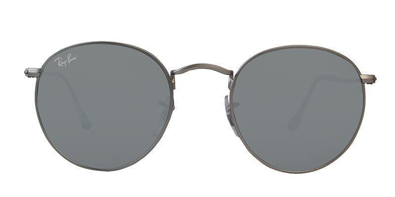 Ray-Ban RB3447 019/30 Classic Iconic Round Matte Silver