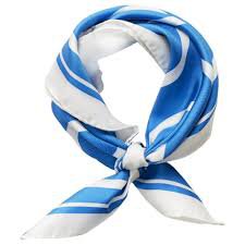 blue neck silk scarf - Google Search