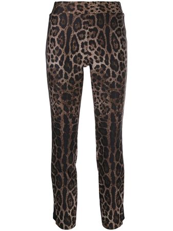 Cambio Leopard Print Leggings - Farfetch