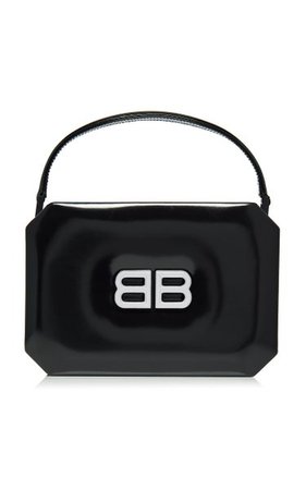 Logo Patent Leather Top Handle Bag By Balenciaga | Moda Operandi