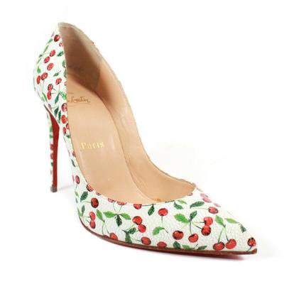 Christian Louboutin Cherry Heels Print Patent Leather US 6 - 36.5 - Luxury Resale Network