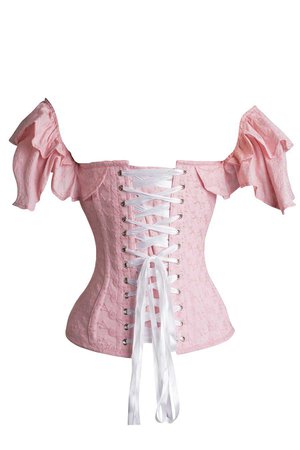 light pink corset top