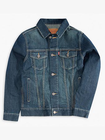 Little Boys 4-7x Denim Trucker Jacket - Medium Wash | Levi's® US