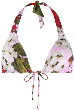 Tropical Rose padded bikini top