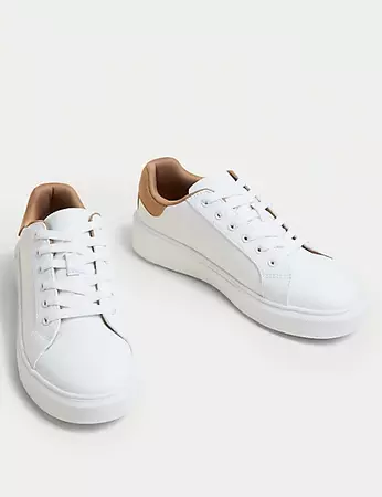 Lace Up Chunky Trainers | M&S SE