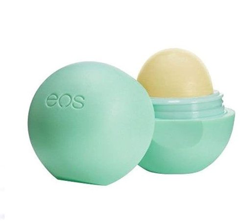 green eos lip balm
