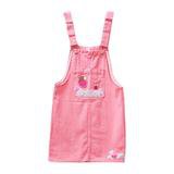 Sweet Strawberry Overalls Jumper Dress Embroidered | DDLG Playground
