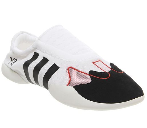 adidas Y3 Y3 Taekwondo Slip Trainers White Black Pink