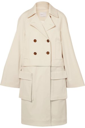 Rosetta Getty | Convertible double-breasted cady jacket | NET-A-PORTER.COM