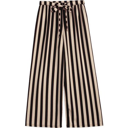 Belted Striped Pants Stripe