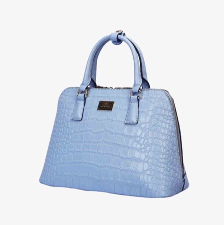 light blue leather bag