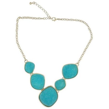 Turquoise Crystal Stone Necklace