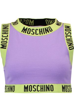 Moschino purple and green top