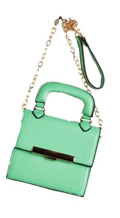 mint green purse