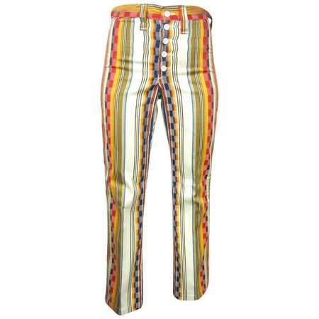 Wrangler Funky Hippie Striped Pants 1960s, New Never Worn For Sale at 1stDibs