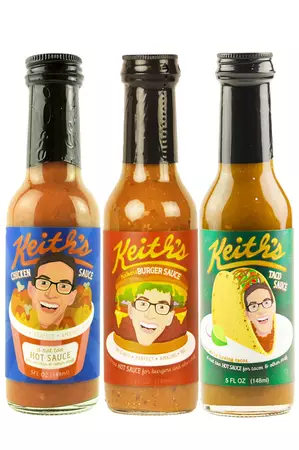 Hot Sauce Trio: Chicken, Burger & Taco Sauces | Keith's | HEATONIST