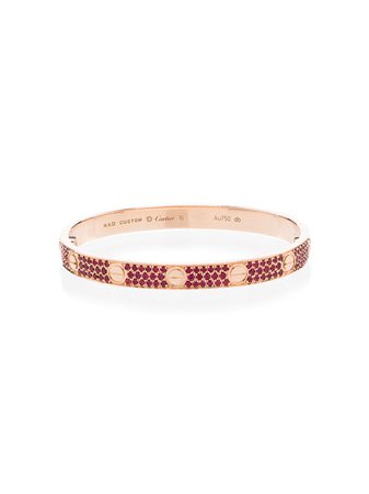 MAD Paris customised Cartier Love 18kt rose gold bracelet