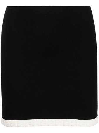 Alexander Wang logo-jacquard Trim Mini Skirt - Farfetch