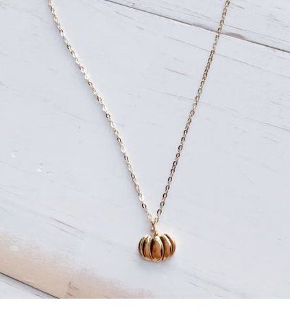 pumpkin necklace