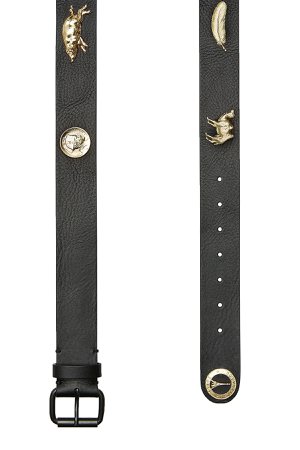 Embellished Leather Belt Gr. 1