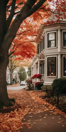 Autumn New England Wallpaper