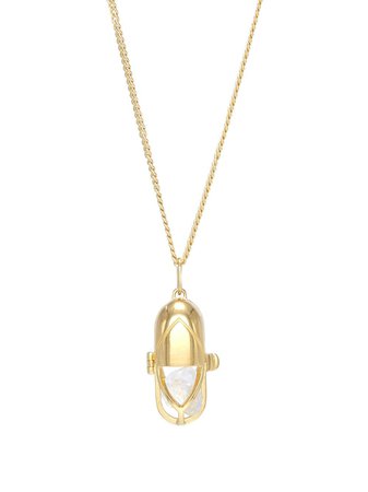 CAPSULE ELEVEN crystal and clear quartz capsule pendant necklace - FARFETCH