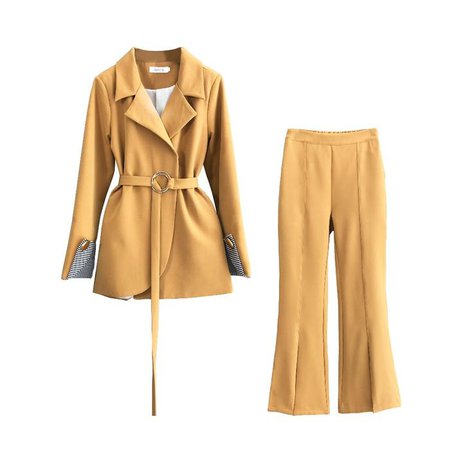 yellow womens pant suit - Google Search