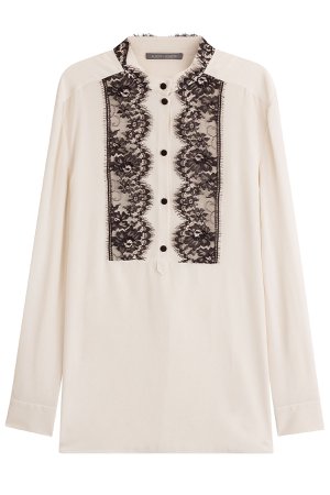 Silk Tunic with Lace Gr. IT 40