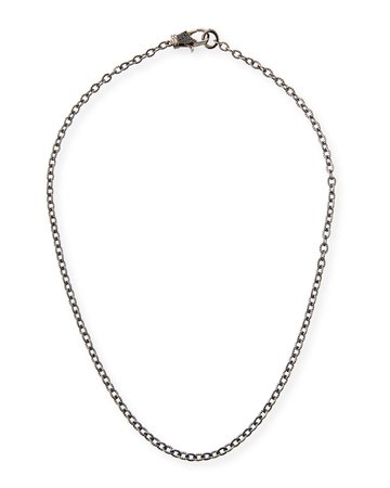 Margo Morrison 18" Rhodium-Plated Sterling Silver Chain Necklace
