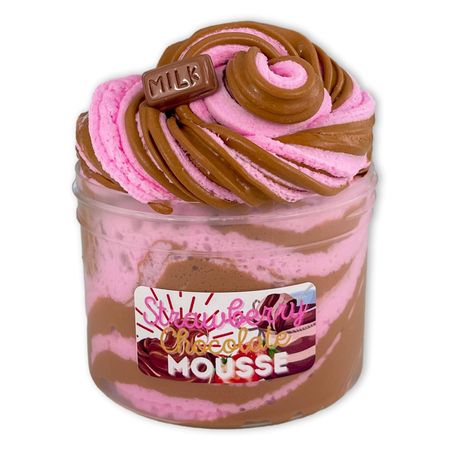 Strawberry Chocolate Mouse Unique Slime - Shop Slime - Dope Slimes