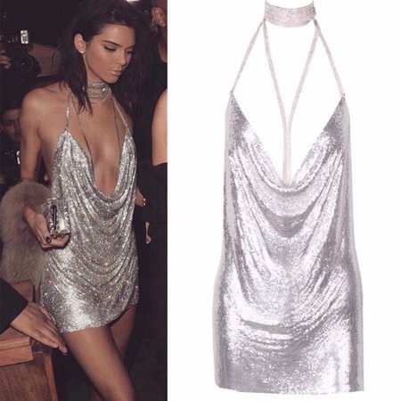 Dresses | Medium Kendall J Chain Mail Dress Silver | Poshmark