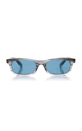 X Fai Polarized Square-Frame Acetate Sunglasses By Oliver Peoples | Moda Operandi