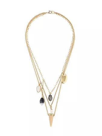 Isabel Marant Scarabe necklace £190 - Buy Online - Mobile Friendly, Fast Delivery
