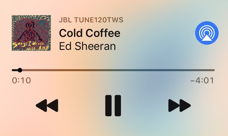 ed sheeran cold coffee
