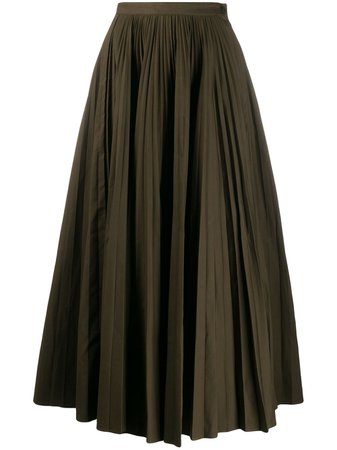 Katharine Hamnett London Ray Pleated Long Skirt | Farfetch.com