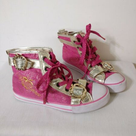 Apple Bottoms Shoes High Top Sneakers 8 Hot Pink Mettalic Gold 90's Y2K Kishia | eBay