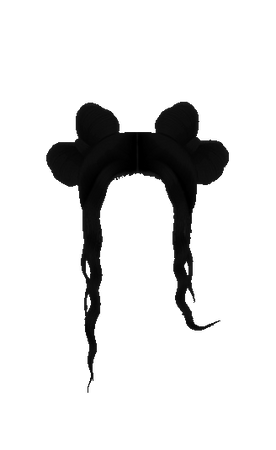 Double Bow Buns - Black (Dei5 edit- Tag if used)