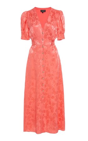 pink coral dress