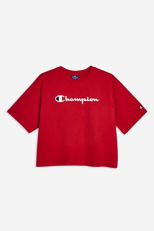 Script Logo T-Shirt by Champion - T-Shirts - Clothing - Topshop