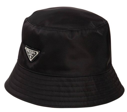 Prada black bucket hat