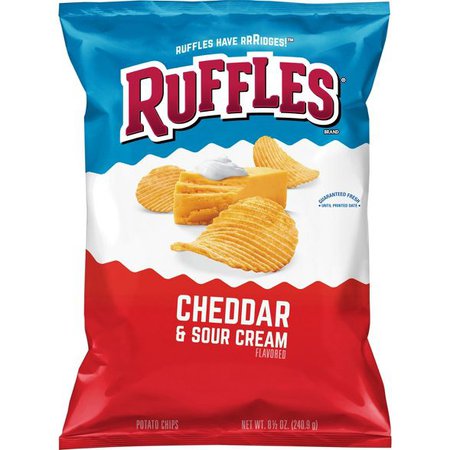 Ruffles Cheddar And Sour Cream Chips - 8.5oz : Target