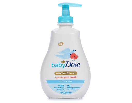 baby dove wash