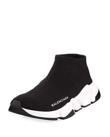 Balenciaga Low Knit Platform Trainer Sneakers | Neiman Marcus