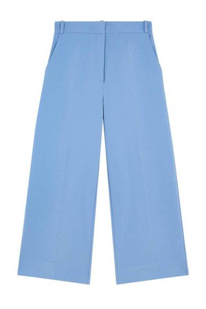 Sky-Blue Wool-Twill Cropped Trousers – Chinti & Parker EUR