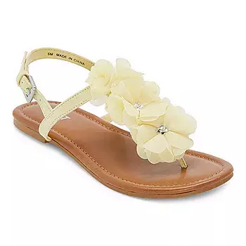 yellow flower sandal