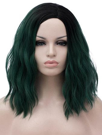 DressLily.com: Photo Gallery - Medium Side Parting Ombre Natural Wavy Party Cosplay Synthetic Wig