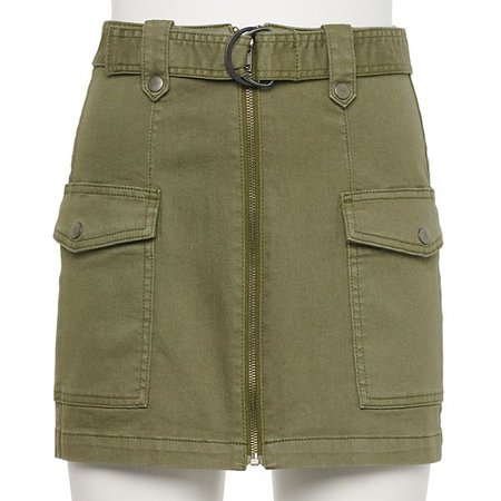 Juniors' SO® D-Ring Mini Skirt