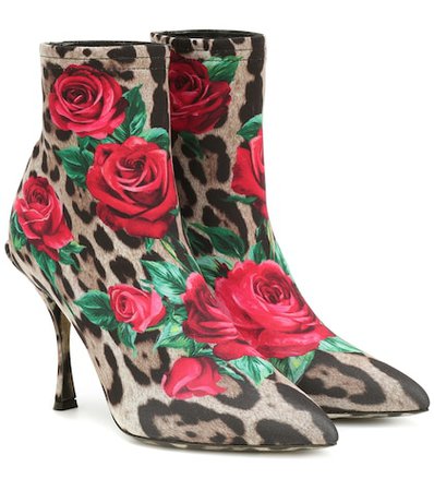 Lori printed ankle boots