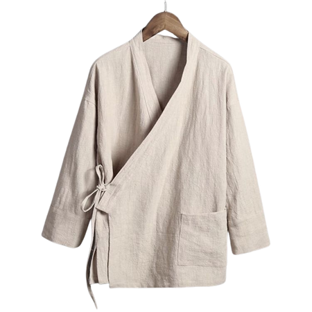 Oat Kimono Linen Shirt