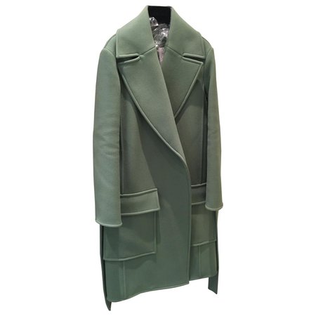 celine-Green-Pre-owned-Wool-Coat.jpeg (1210×1210)